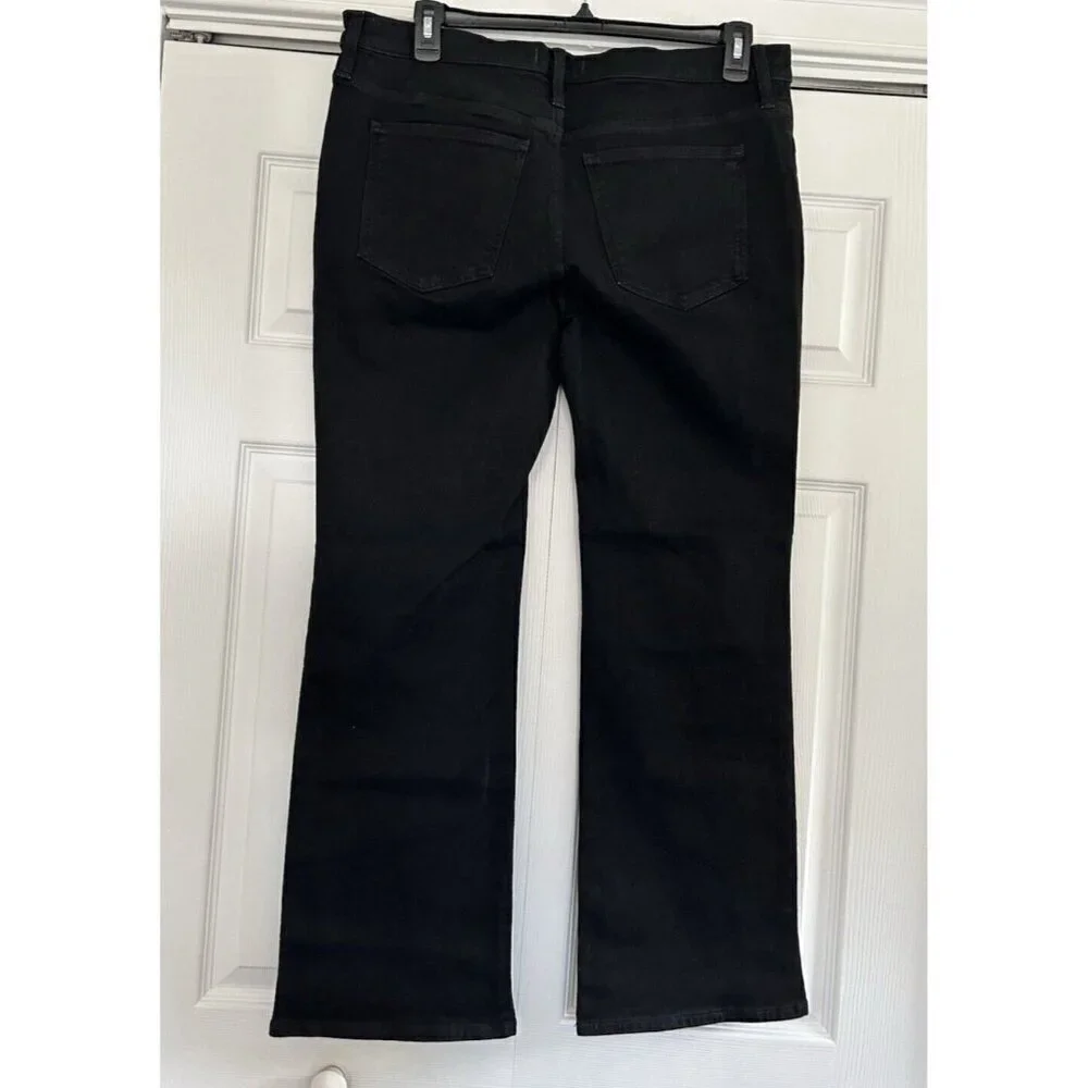 Madewell Womens Mid-Rise Full Length Kick Out Black Denim Jeans Size 32 - Picture 6 of 15